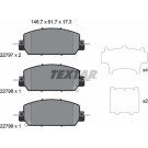 Textar | Bremsbelagsatz, Scheibenbremse | 2279701