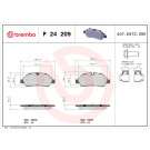 Brembo | Bremsbelagsatz, Scheibenbremse | P 24 209