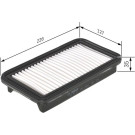 BOSCH F 026 400 201 Luftfilter