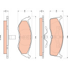 GDB4091 Bremsbelagsatz, Scheibenbremse GDB4091 Bremsbelagsatz, Scheibenbremse