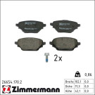 Zimmermann Bremsbelagsatz, Scheibenbremse 26654.170.2
