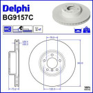 Delphi Bremsscheibe BG9157C Delphi Bremsscheibe BG9157C