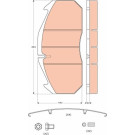 GDB5065 Bremsbelagsatz, Scheibenbremse GDB5065 Bremsbelagsatz, Scheibenbremse