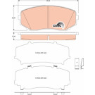 GDB3471 Bremsbelagsatz, Scheibenbremse COTEC GDB3471 Bremsbelagsatz, Scheibenbremse COTEC
