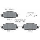 Textar | Bremsbelagsatz, Scheibenbremse | 2653601