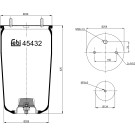 FEBI BILSTEIN 45432 Federbalg, Luftfederung