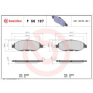 Brembo | Bremsbelagsatz, Scheibenbremse | P 56 107