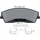 Textar | Bremsbelagsatz, Scheibenbremse | 2241701