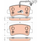 GDB1903 Bremsbelagsatz, Scheibenbremse COTEC GDB1903 Bremsbelagsatz, Scheibenbremse COTEC