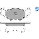 025 208 8715 Bremsbelagsatz, Scheibenbremse MEYLE-ORIGINAL: True to OE.
