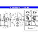 24.0220-0718.2 Bremstrommel