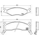 Brembo | Bremsbelagsatz, Scheibenbremse | P 30 006