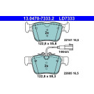 Bremsbelagsatz, Scheibenbremse ATE Ceramic 13.0470-7333.2