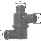 TH14580 Thermostat, Kühlmittel