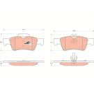 GDB1546 Bremsbelagsatz, Scheibenbremse COTEC GDB1546 Bremsbelagsatz, Scheibenbremse COTEC