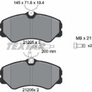 2120501 Bremsbelagsatz, Scheibenbremse