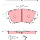 GDB3389 Bremsbelagsatz, Scheibenbremse GDB3389 Bremsbelagsatz, Scheibenbremse