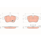 GDB1683 Bremsbelagsatz, Scheibenbremse COTEC GDB1683 Bremsbelagsatz, Scheibenbremse COTEC