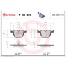 Brembo | Bremsbelagsatz, Scheibenbremse | P 06 039