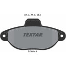 Textar | Bremsbelagsatz, Scheibenbremse | 2136502