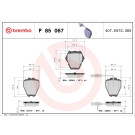 Brembo | Bremsbelagsatz, Scheibenbremse | P 85 067