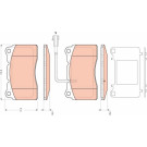 GDB1645 Bremsbelagsatz, Scheibenbremse GDB1645 Bremsbelagsatz, Scheibenbremse