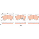 GDB3524 Bremsbelagsatz, Scheibenbremse COTEC GDB3524 Bremsbelagsatz, Scheibenbremse COTEC