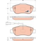 GDB1746 Bremsbelagsatz, Scheibenbremse COTEC