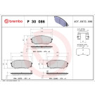 Brembo | Bremsbelagsatz, Scheibenbremse | P 30 086