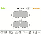 Valeo Bremsbelagsatz, Scheibenbremse ESSENTIAL 302314