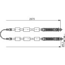 1 987 477 553 Seilzug, Feststellbremse 1 987 477 553 Seilzug, Feststellbremse