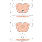 GDB1857 Bremsbelagsatz, Scheibenbremse COTEC GDB1857 Bremsbelagsatz, Scheibenbremse COTEC