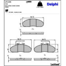Delphi Bremsbelagsatz, Scheibenbremse LP1105