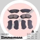 Zimmermann | Bremsbelagsatz, Scheibenbremse | 23865.180.1