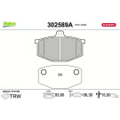 Valeo | Bremsbelagsatz, Scheibenbremse | 302589A