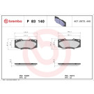 P 83 140 Bremsbelagsatz, Scheibenbremse PRIME LINE