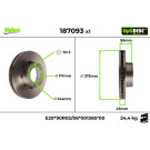 Valeo | Bremsscheibe | 187093