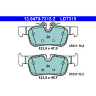 13.0470-7315.2 Bremsbelagsatz, Scheibenbremse ATE Ceramic
