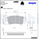 Delphi | Bremsbelagsatz, Scheibenbremse | LP2153 Delphi | Bremsbelagsatz, Scheibenbremse | LP2153