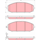GDB3361 Bremsbelagsatz, Scheibenbremse GDB3361 Bremsbelagsatz, Scheibenbremse