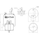 FEBI BILSTEIN 47549 Federbalg, Luftfederung