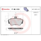 Brembo | Bremsbelagsatz, Scheibenbremse | P 86 010