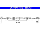 24.3727-0762.2 Seilzug, Feststellbremse 24.3727-0762.2 Seilzug, Feststellbremse