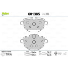Valeo | Bremsbelagsatz, Scheibenbremse | 601385