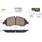 Valeo | Bremsbelagsatz, Scheibenbremse | 872009