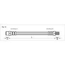 Metzger | Bremsschlauch | 4110047