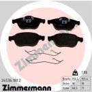 Zimmermann | Bremsbelagsatz, Scheibenbremse | 24536.180.2