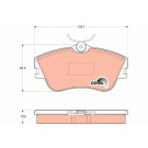GDB1092 Bremsbelagsatz, Scheibenbremse COTEC GDB1092 Bremsbelagsatz, Scheibenbremse COTEC