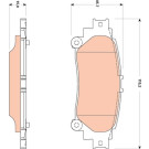 GDB3497 Bremsbelagsatz, Scheibenbremse GDB3497 Bremsbelagsatz, Scheibenbremse