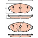 GDB2219 Bremsbelagsatz, Scheibenbremse GDB2219 Bremsbelagsatz, Scheibenbremse